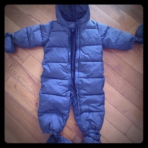 GAP winter snowsuit with removable mitts